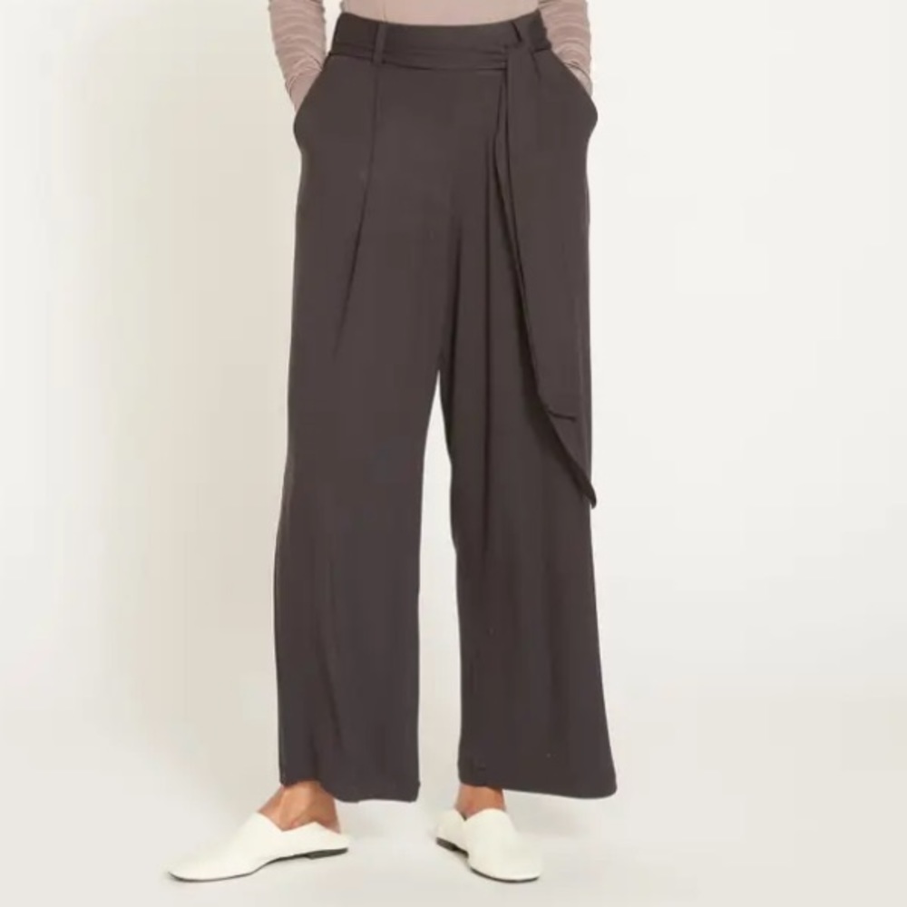NWT UNIVERSAL STANDARD Black Jersey Wide Leg Pants Size L 22-24